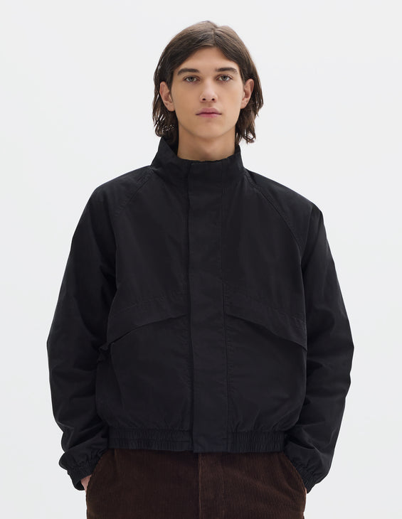 MHL Track Jacket Crisp Cotton Poplin Black