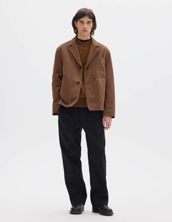 MHL Minimal Blazer Raised Cotton Drill Tobacco