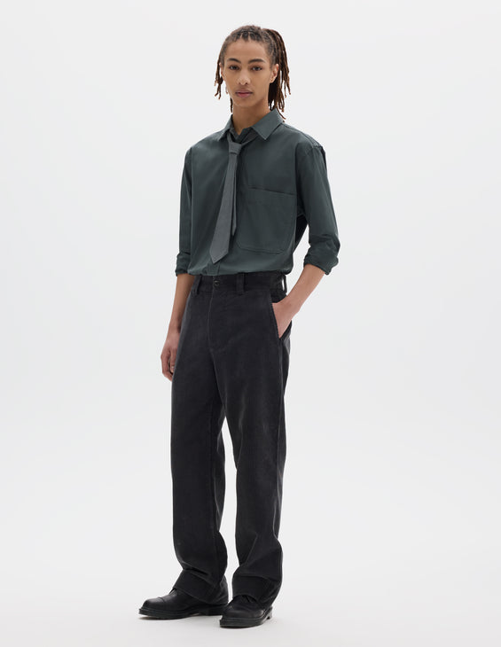 MHL Simple Trousers 8 Wale Corduroy Slate