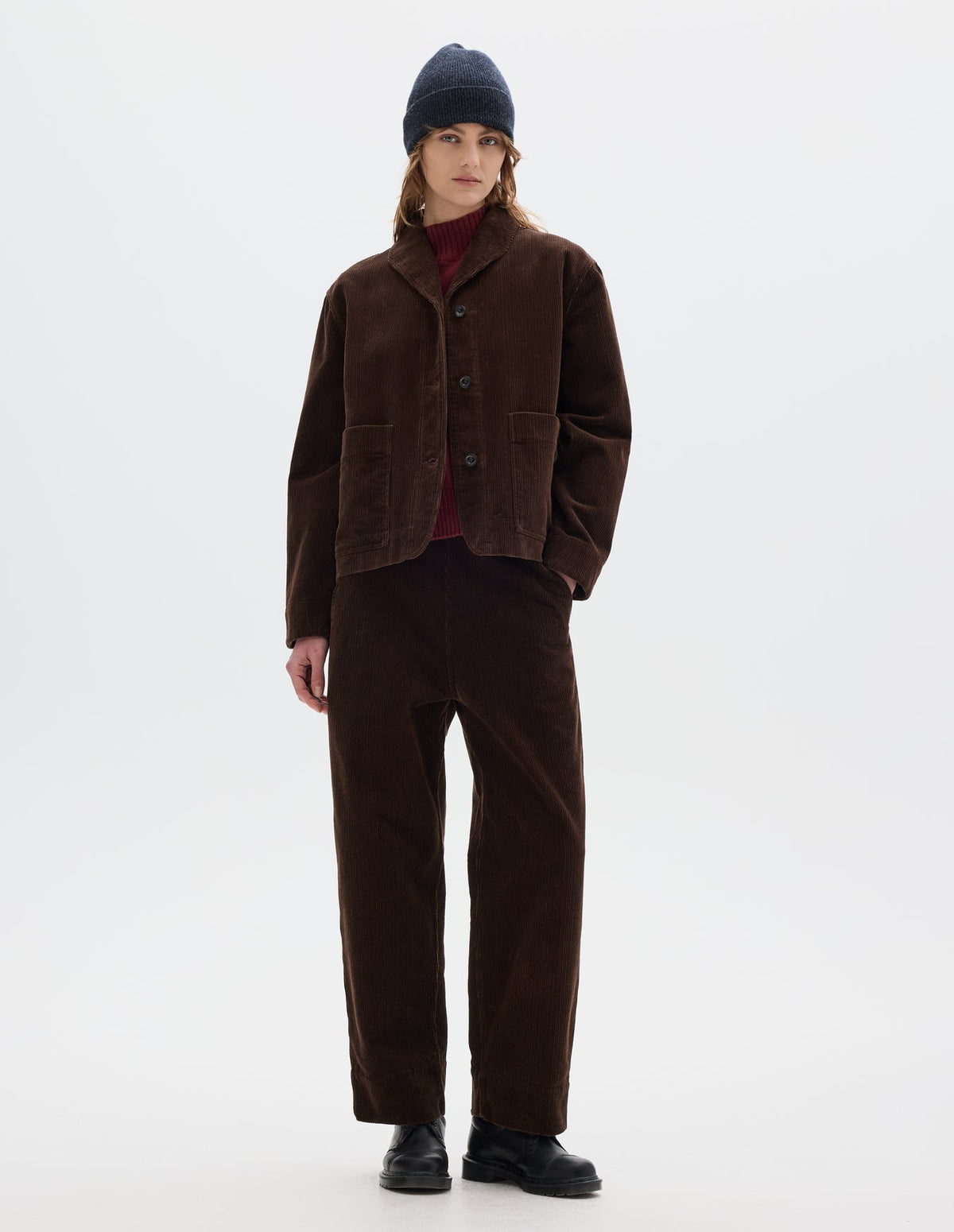 MHL W' Field Jacket 8 Wale Corduroy Chestnut