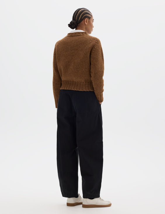 MHL W' Chunky Seamless Rustic Wool Crew Cinnamon