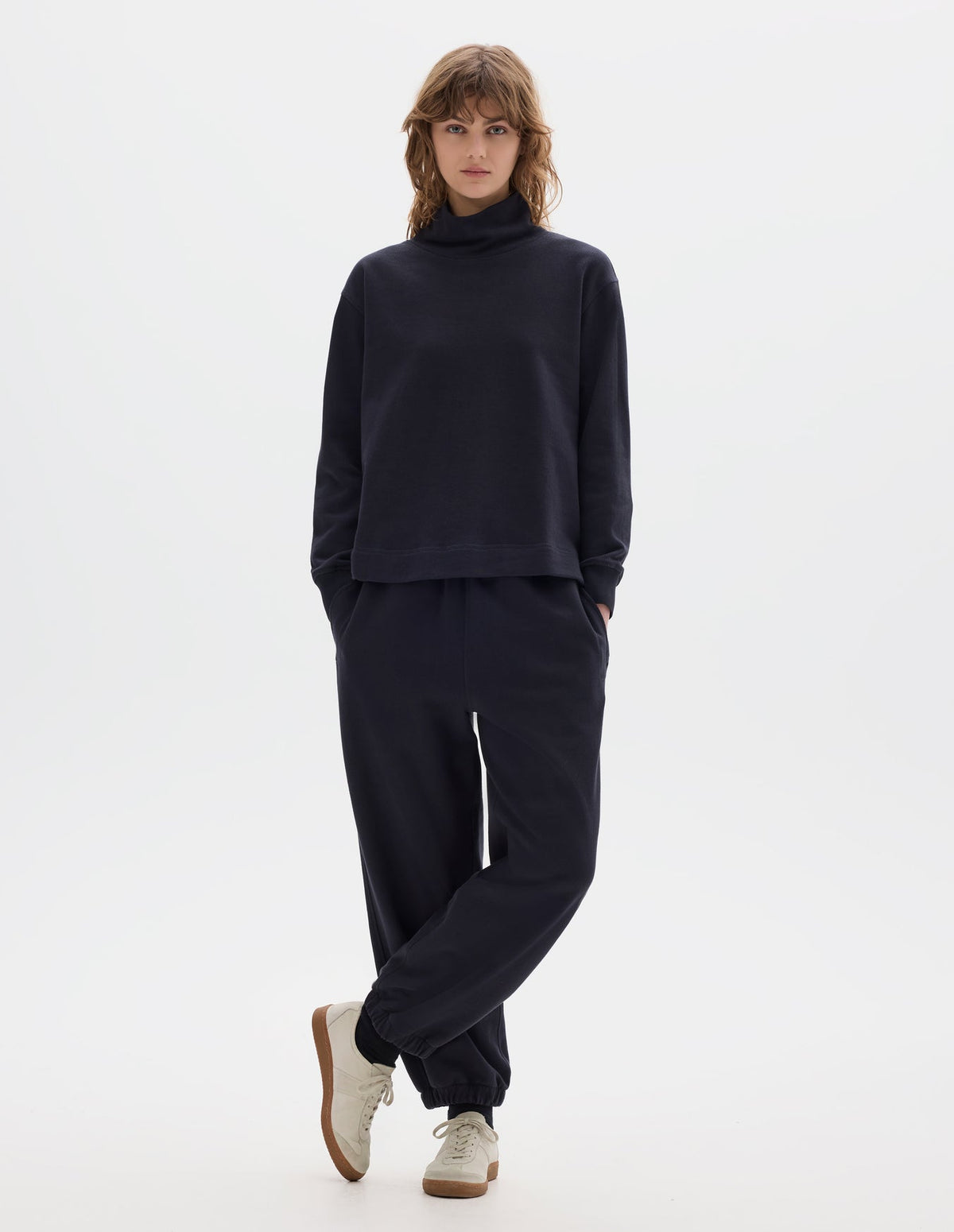 MHL W' High Neck Sweatshirt Midnight