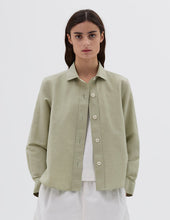 Load image into Gallery viewer, MHL W&#39; Simple Shirt Lightweight Cotton Pale Green
