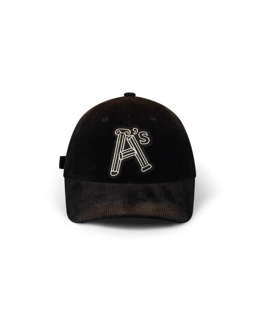 Aries Column A Cord Sunbleach Cap Black