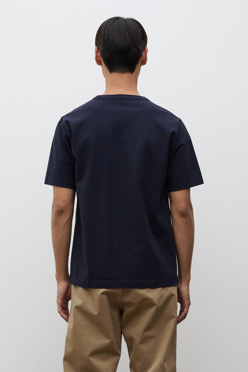 Norse Projects Elmelunde Soft Compact Cotton T-shirt Dark Navy