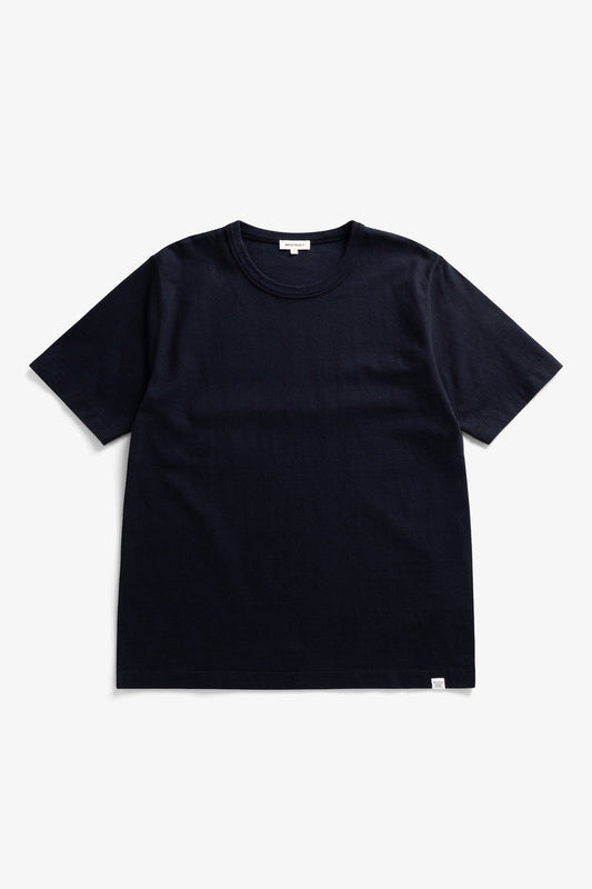 Norse Projects Elmelunde Soft Compact Cotton T-shirt Dark Navy
