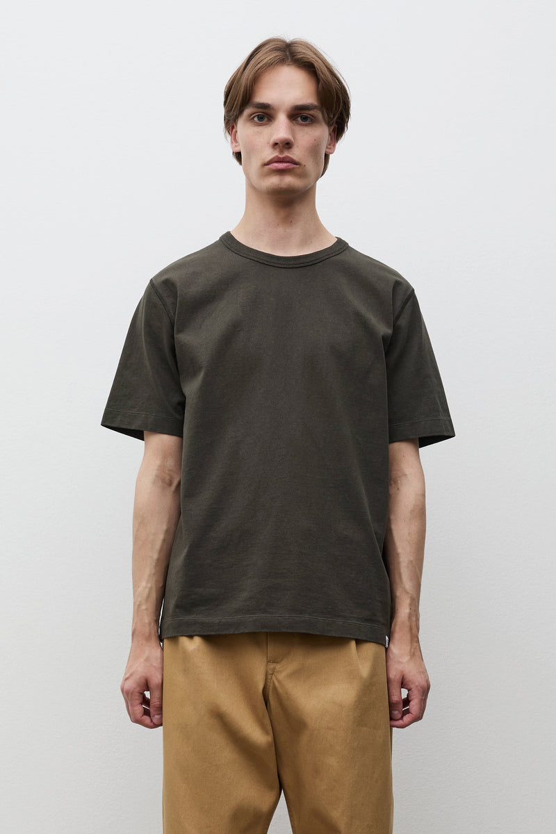 Norse Projects Elmelunde Soft Compact Cotton T-shirt Beech Green