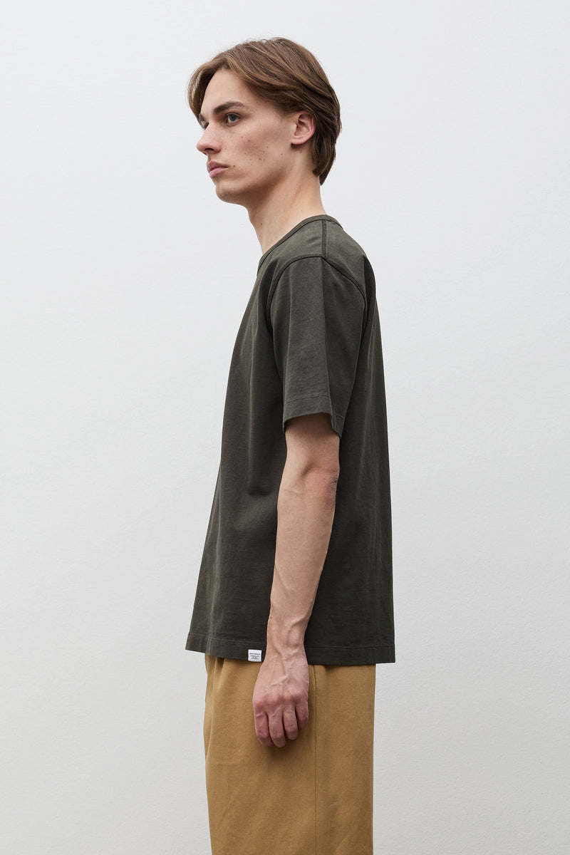 Norse Projects Elmelunde Soft Compact Cotton T-shirt Beech Green
