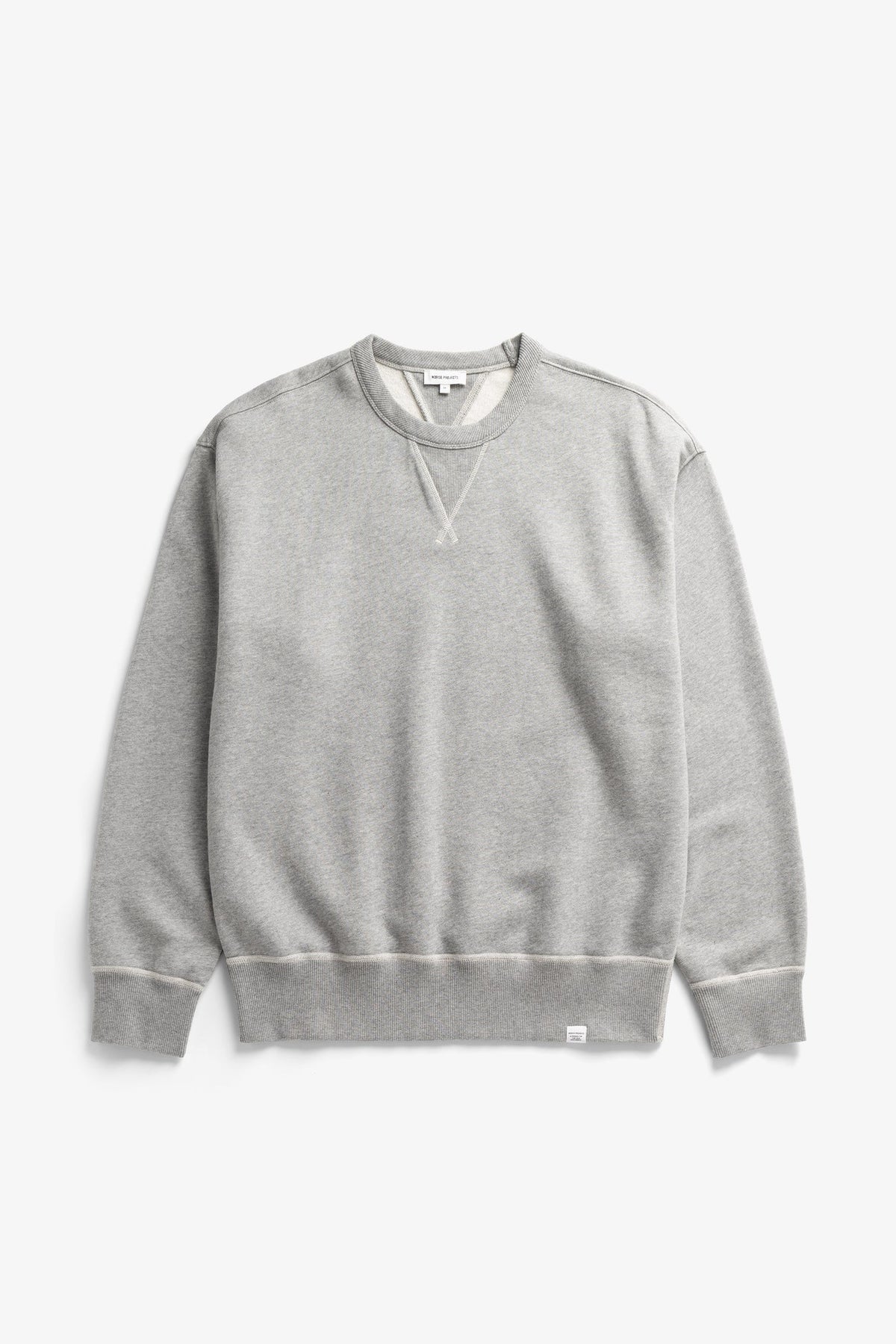 Norse Projects Gilja Brushed Diagonal Sweatshirt  Grey Melange