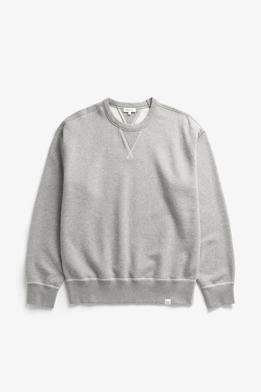 Norse Projects Gilja Brushed Diagonal Sweatshirt  Grey Melange
