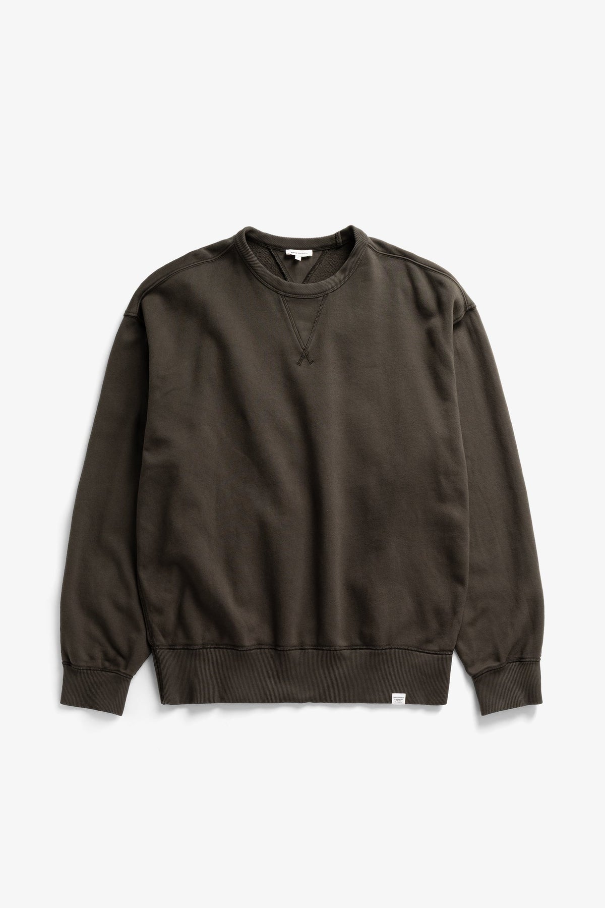 Norse Projects Gilja Brushed Diagonal Sweatshirt Beech Green