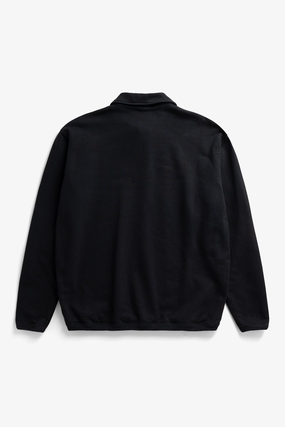 Norse Projects Hjartdal Brushed Diagonal Cotton Fleece Polo Black
