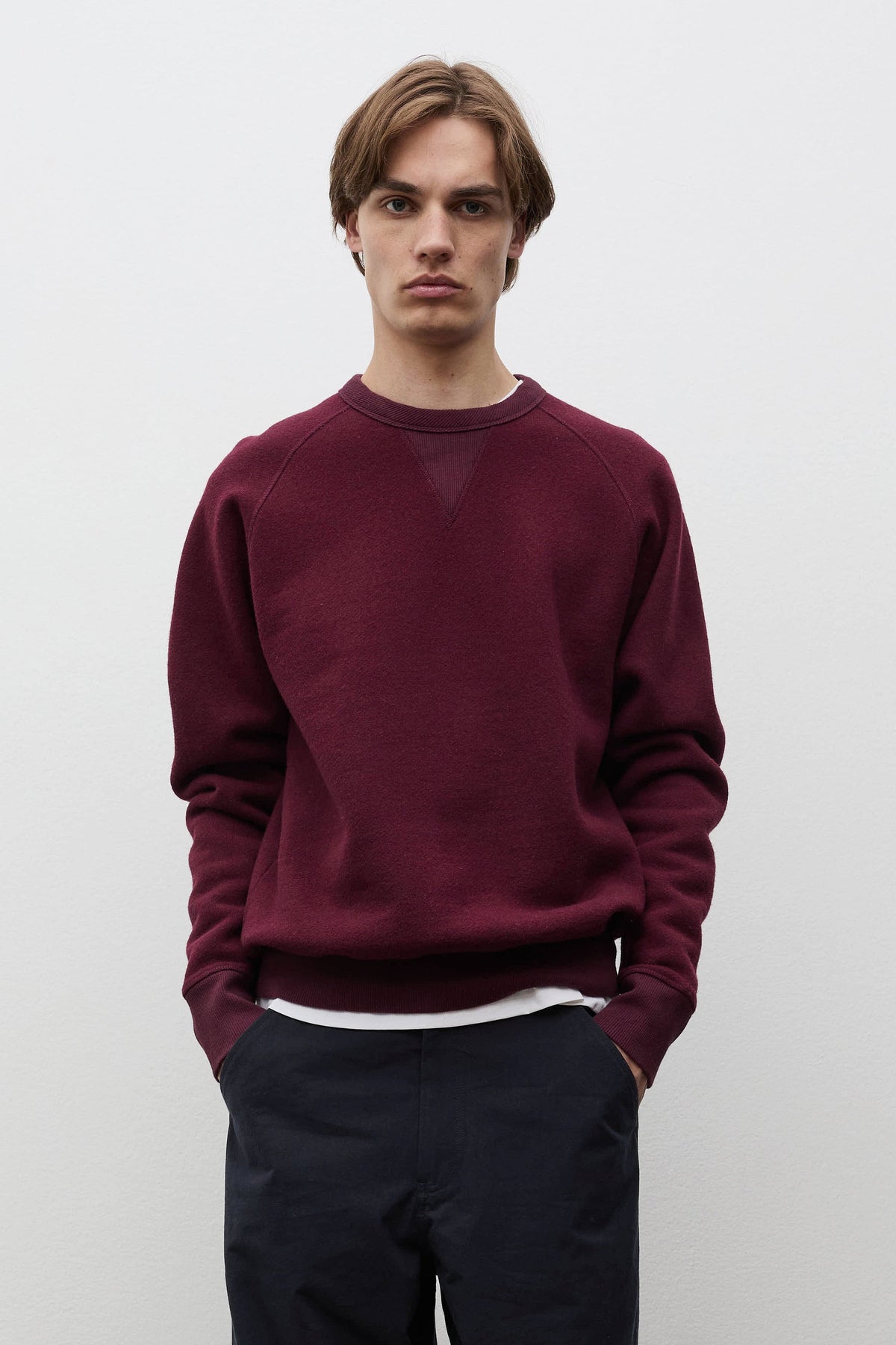 Norse Projects Thorsmark Relaxed Cotton Wool Sweatshirt Mahogany