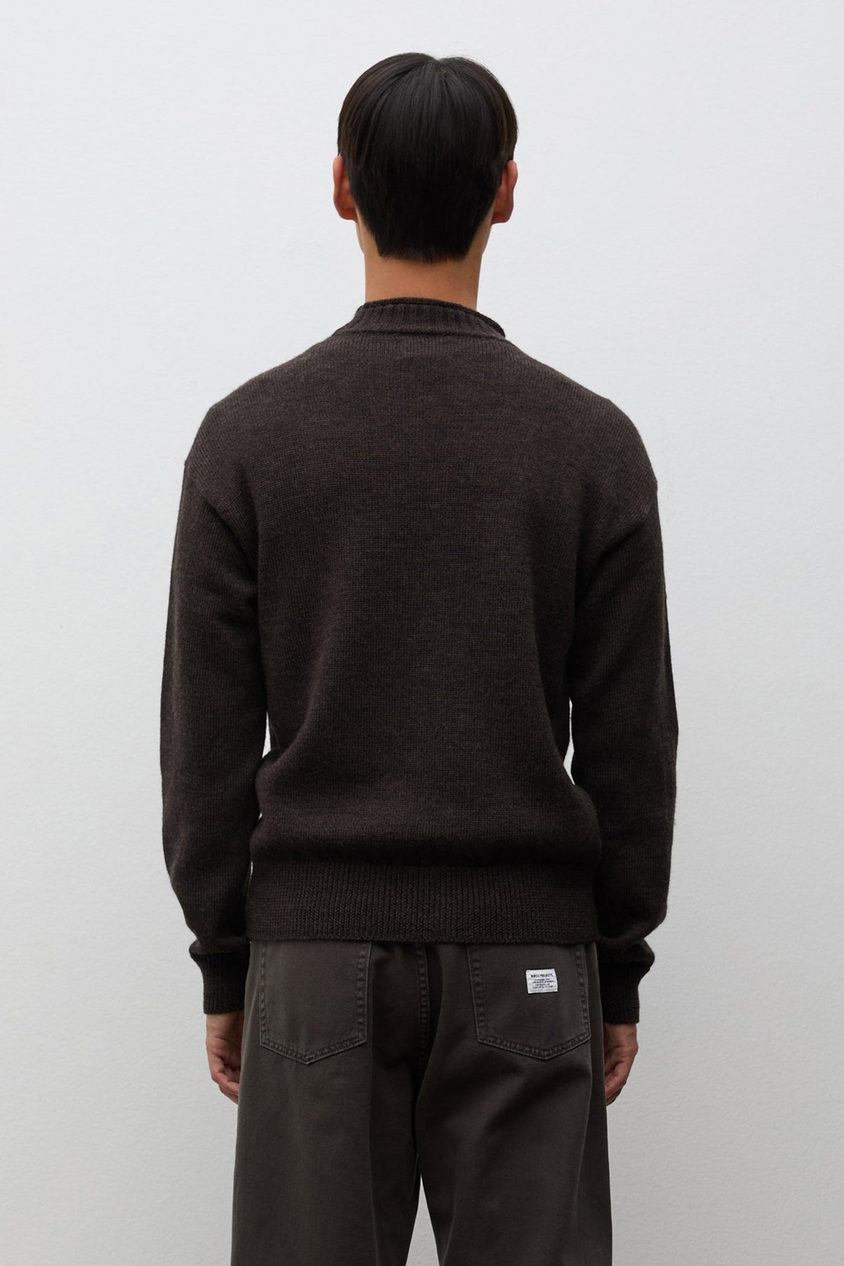 Norse Projects Sagvatnet Wool Roll Neck Sweater Delicioso Brown
