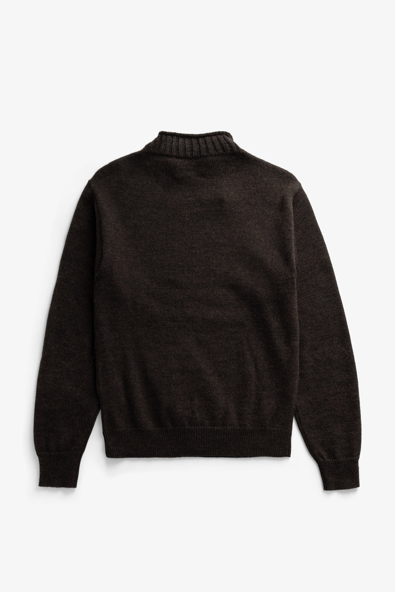 Norse Projects Sagvatnet Wool Roll Neck Sweater Delicioso Brown