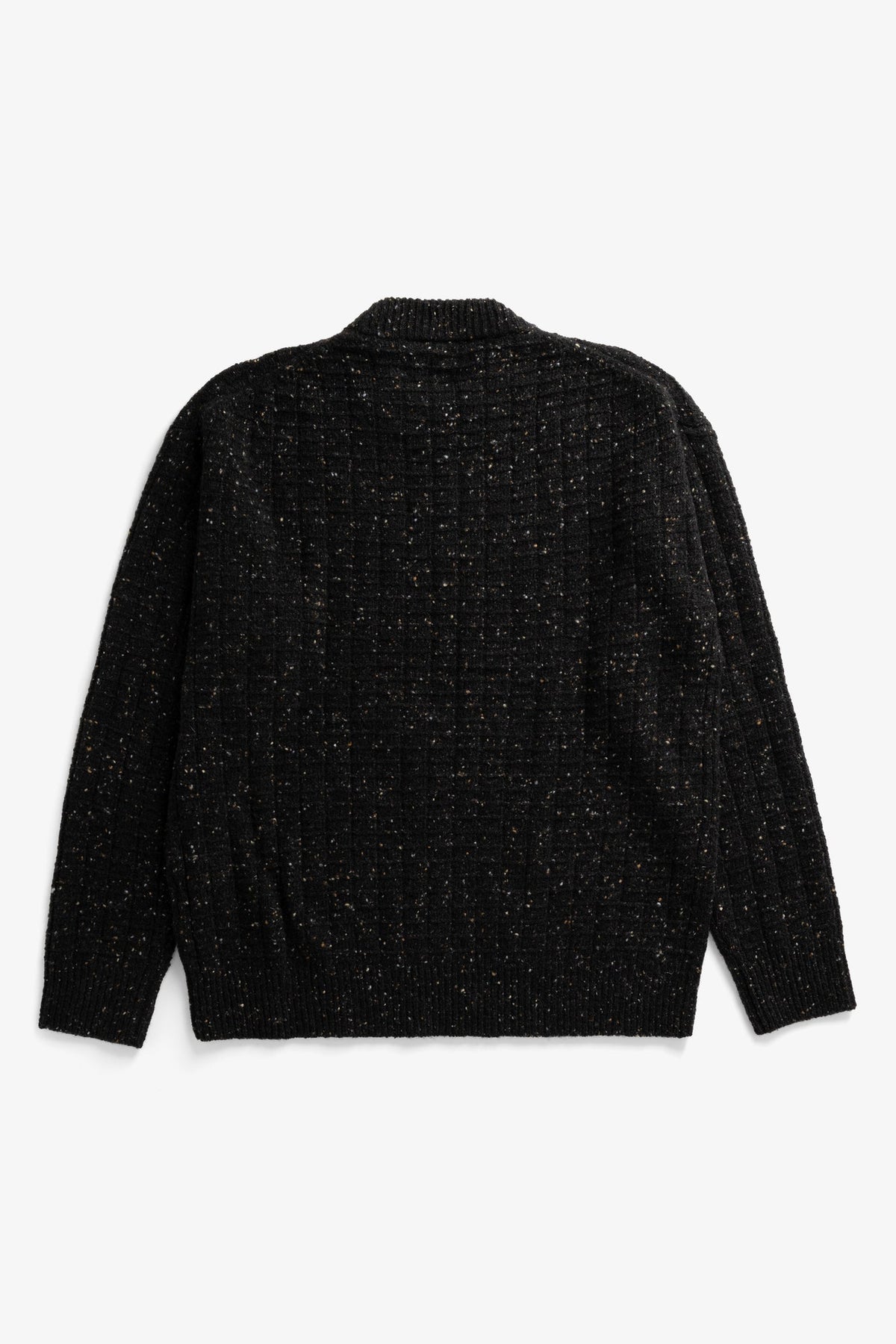 Norse Projects Hirtshals Donegal Square Sweater Charcoal Melange