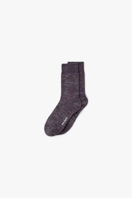 Norse Projects Bykle Heavy Cotton Twist Sock Vintage Violet