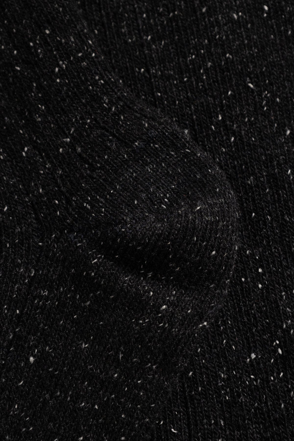 Norse Projects Bykle Neps Wool Rib Sock Charcoal Melange