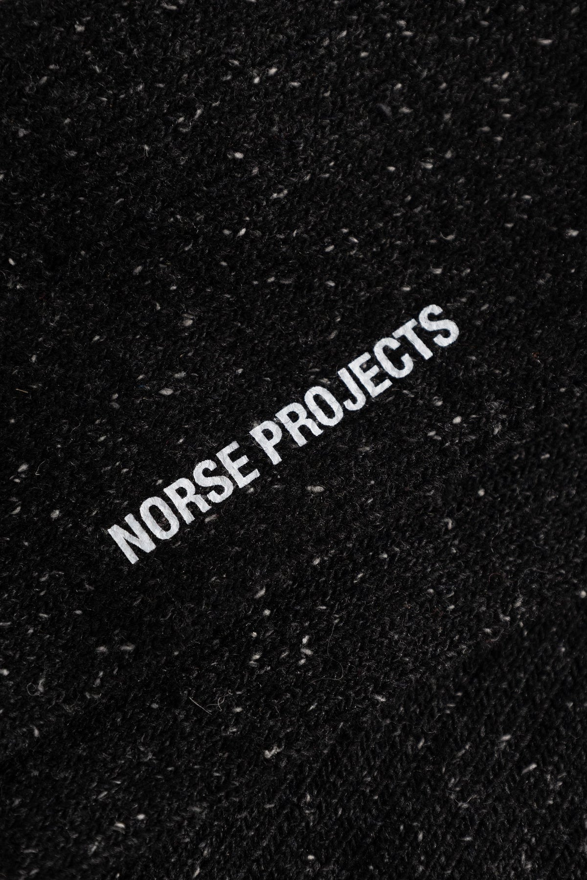 Norse Projects Bykle Neps Wool Rib Sock Charcoal Melange