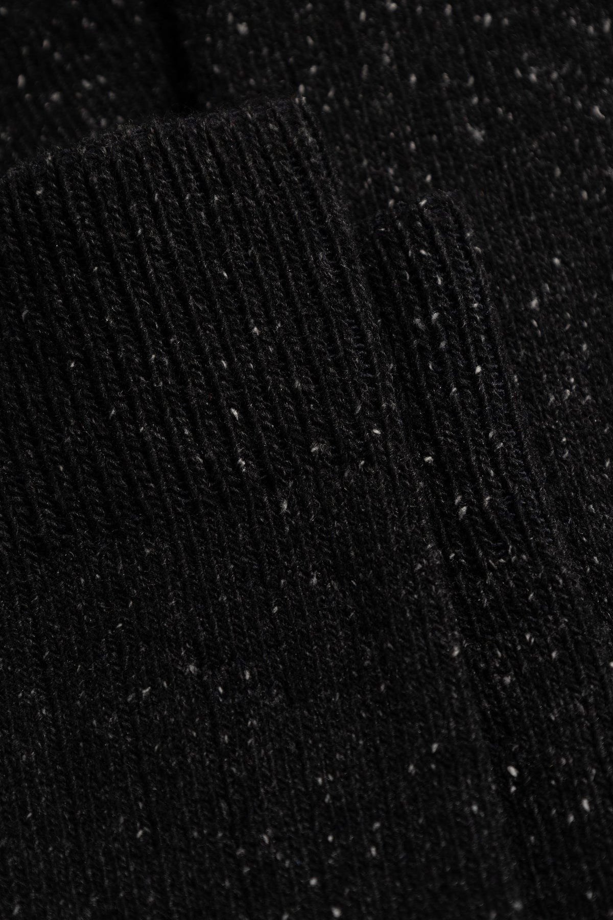 Norse Projects Bykle Neps Wool Rib Sock Charcoal Melange