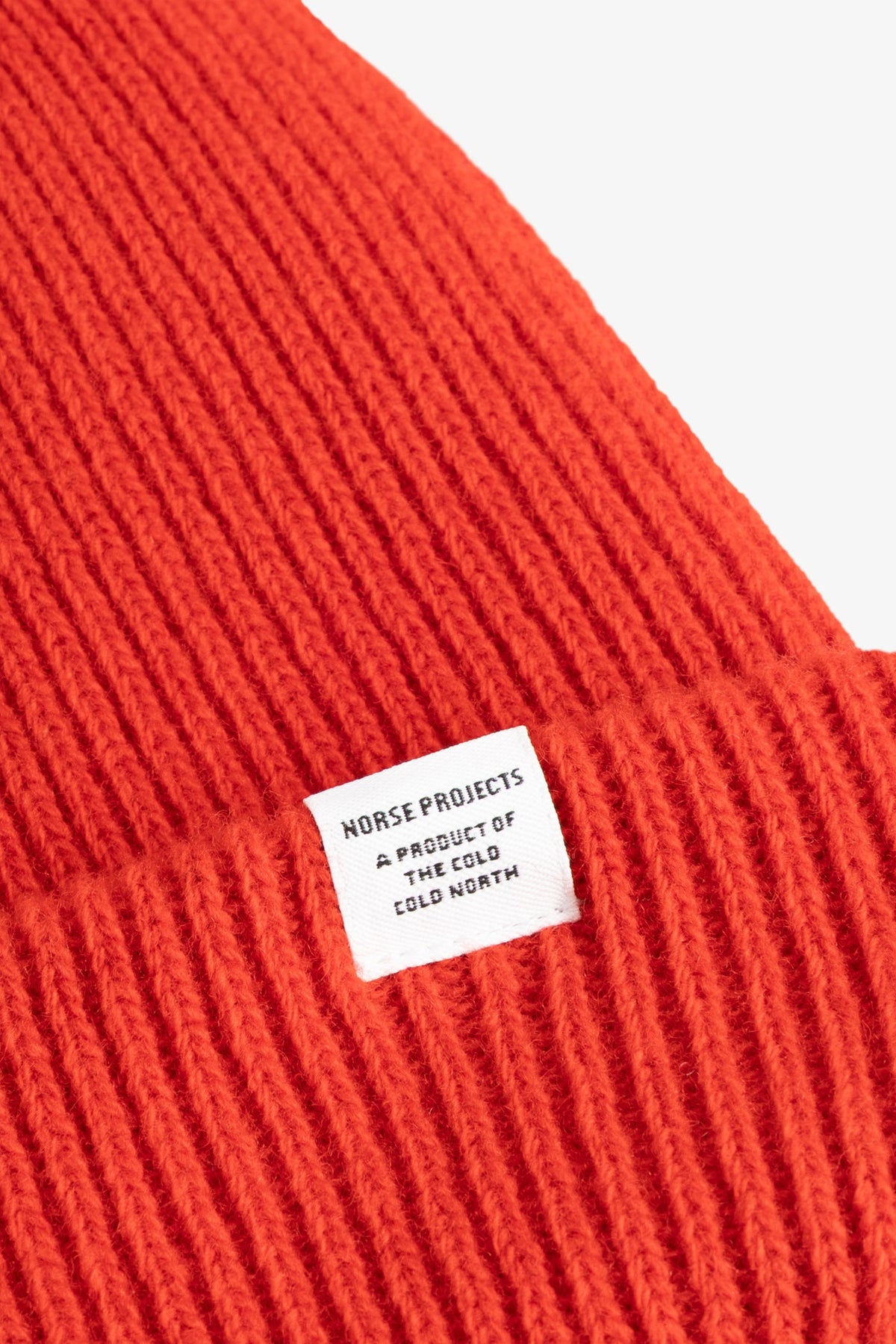 Norse Projects Norse Beanie Coral Red