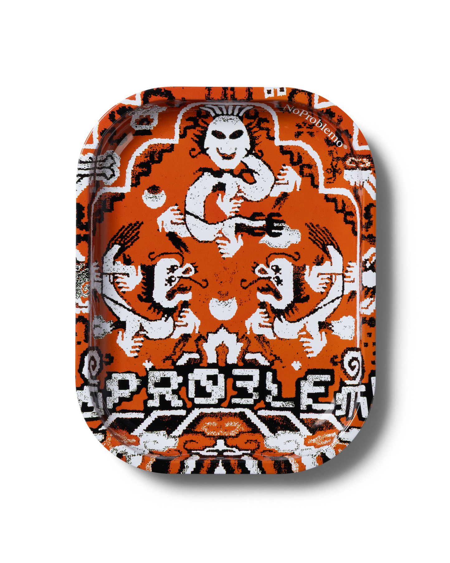No Problemo Rugged Metal Tray Red