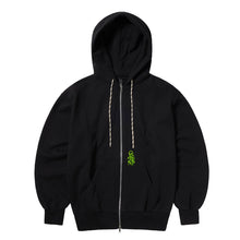 Load image into Gallery viewer, No Problemo Mini Alien Zip Through Hoodie Black
