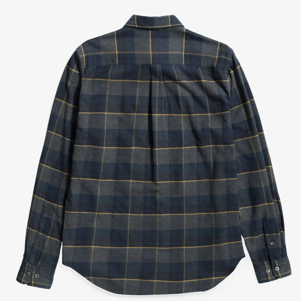 Norse Projects Osvald Flannel Check Shirt Dark Navy