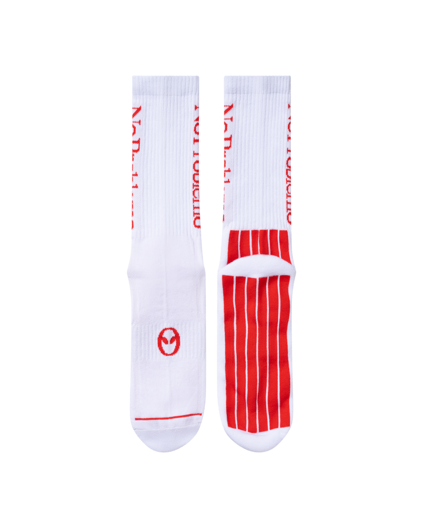 No Problemo Sock White / Red