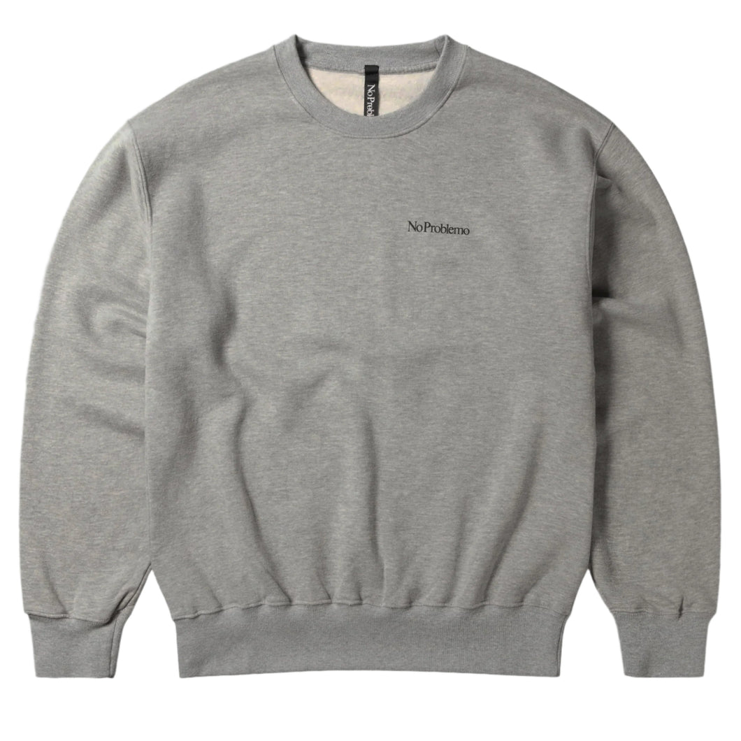 No Problemo Mini Problemo Crew Neck Sweat Grey Marl