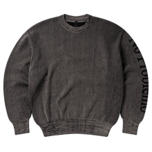 Load image into Gallery viewer, No Problemo Glitch  Knit Crew Neck Black
