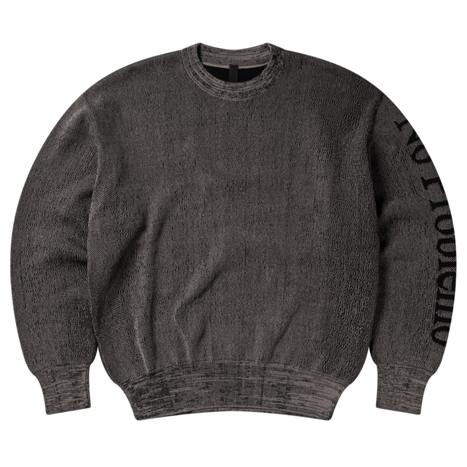 No Problemo Glitch  Knit Crew Neck Black