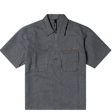 Load image into Gallery viewer, No Problemo Mini Problemo SS Work Shirt Denim Blue
