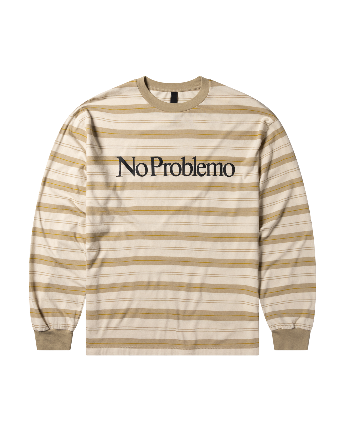 No Problemo Striped LS Tee Sand