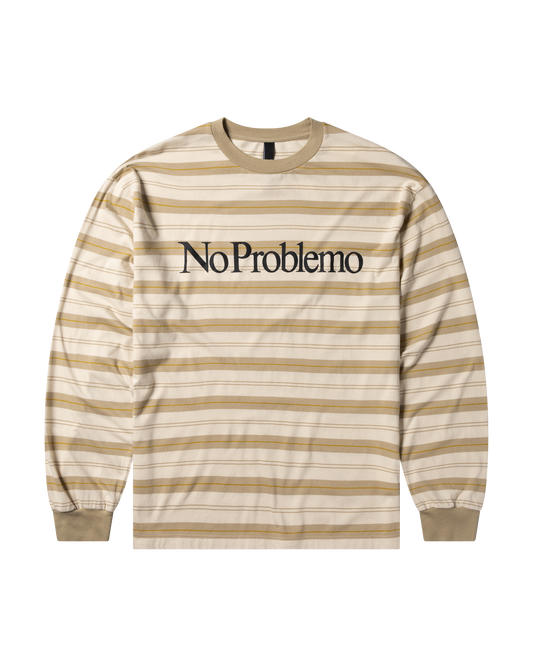 No Problemo Striped LS Tee Sand
