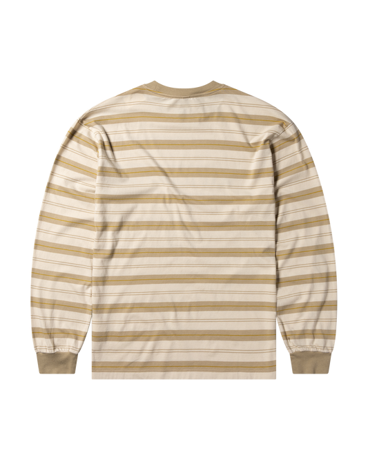 No Problemo Striped LS Tee Sand