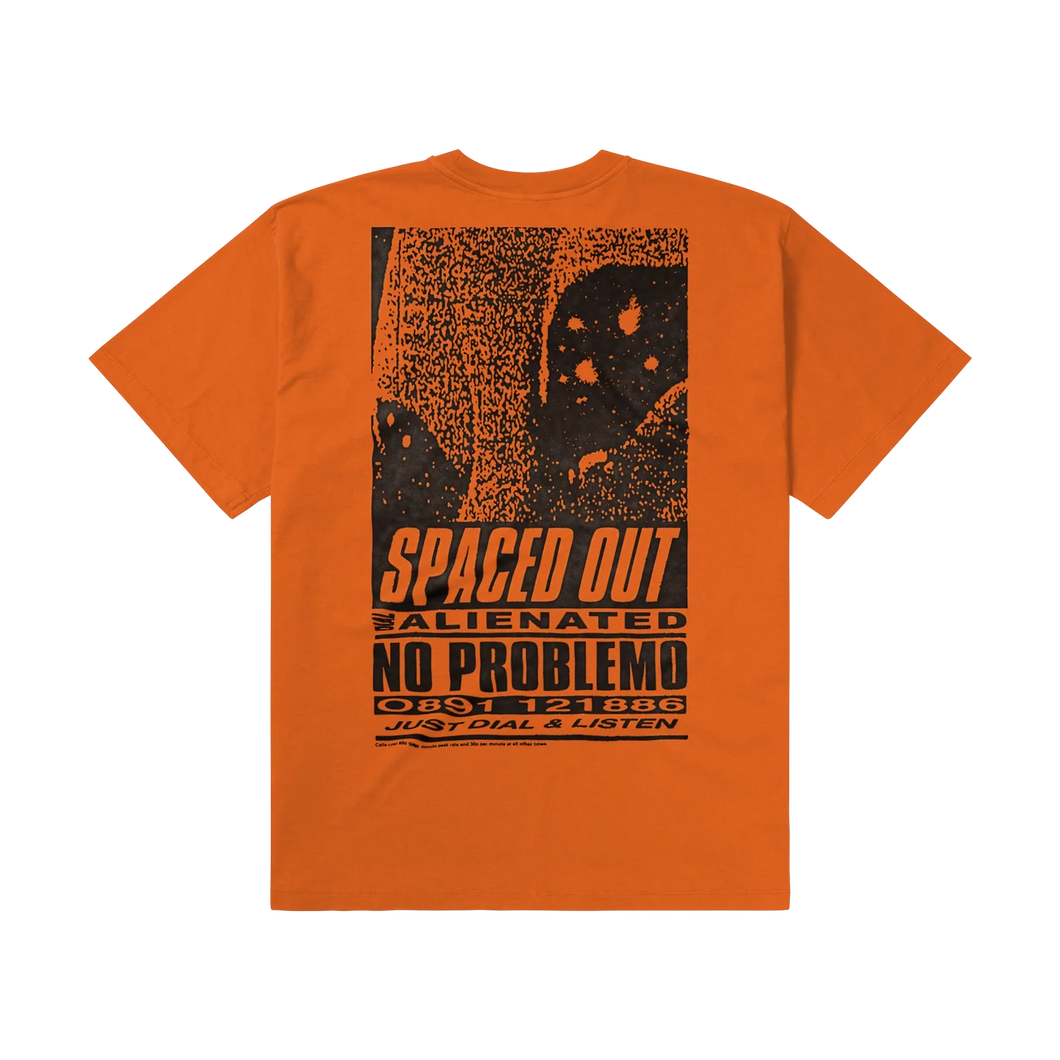 No Problemo Spaced Out SS Tee Orange