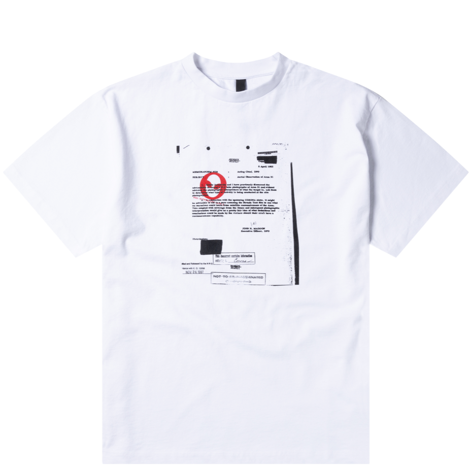 No Problemo Redacted SS Tee White