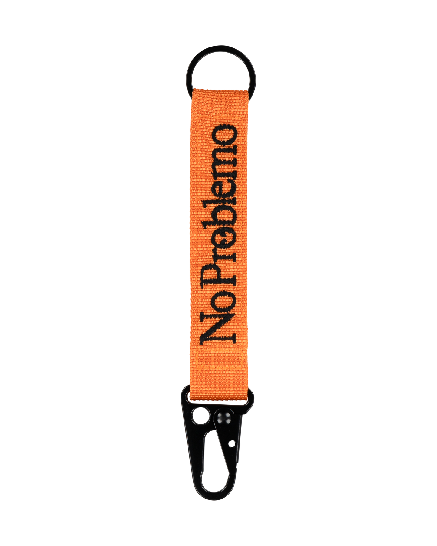 No Problemo Mini Problemo Carabiner Keychain Orange