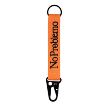 Load image into Gallery viewer, No Problemo Mini Problemo Carabiner Keychain Orange
