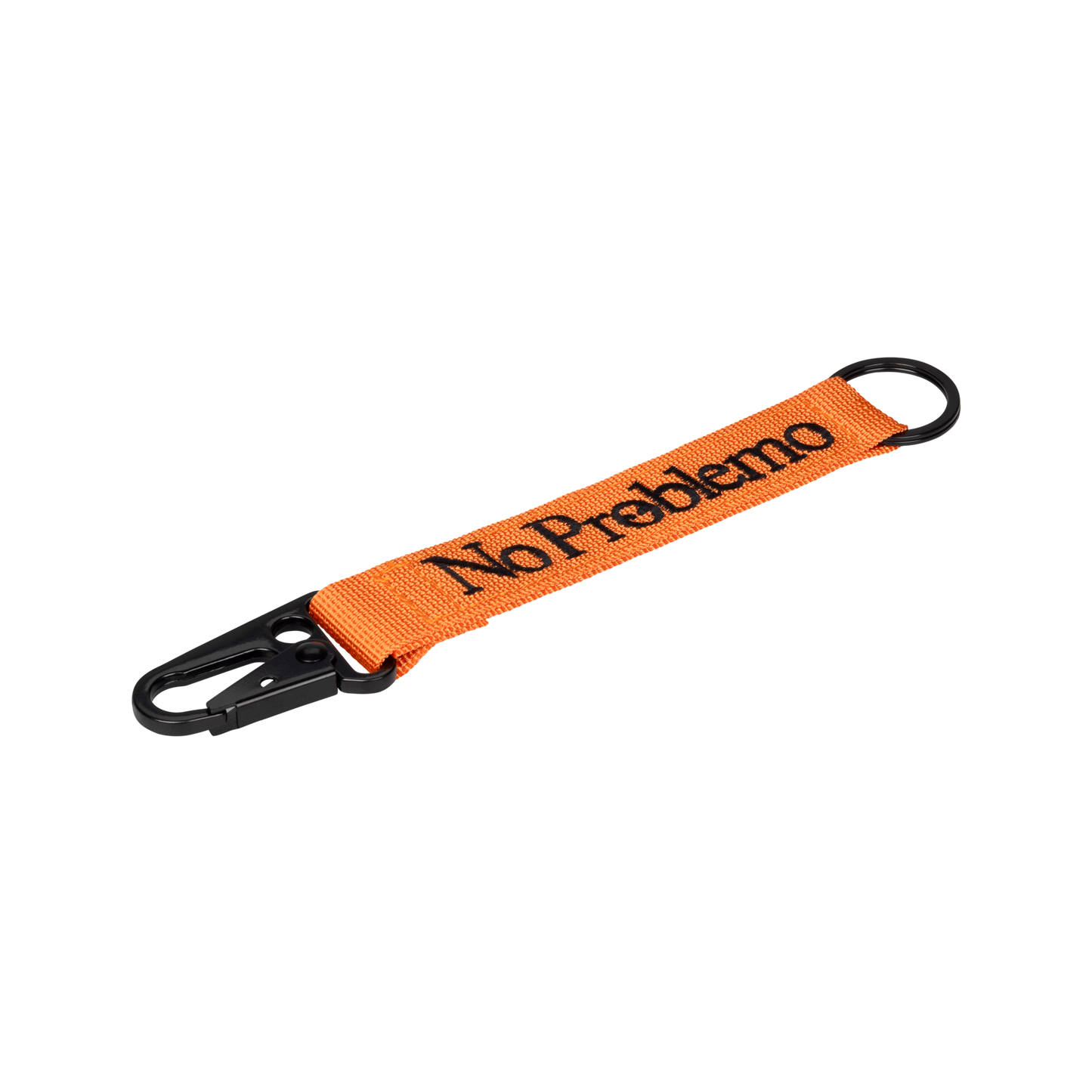 No Problemo Mini Problemo Carabiner Keychain Orange