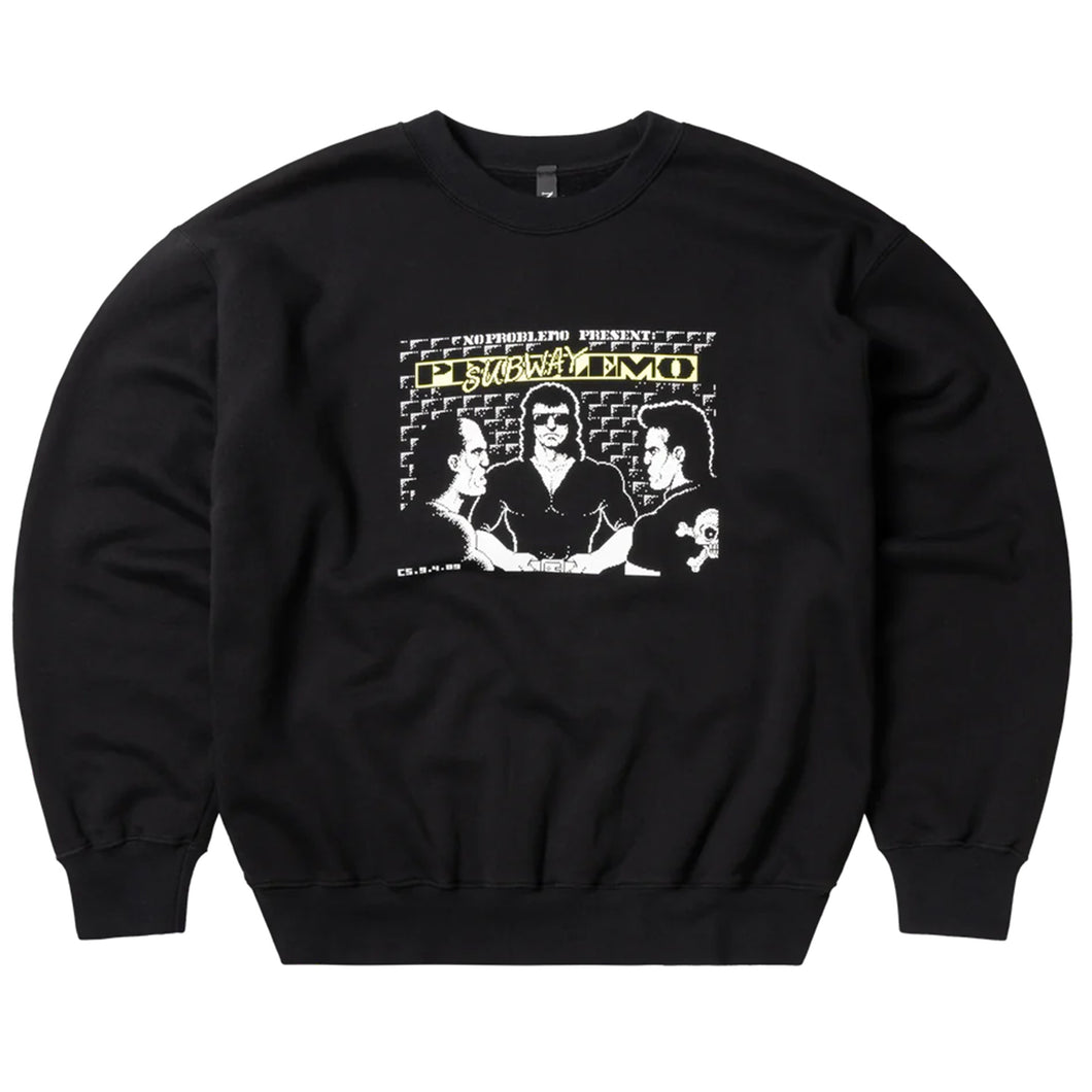 No Problemo Subway Crew Neck Sweat Black