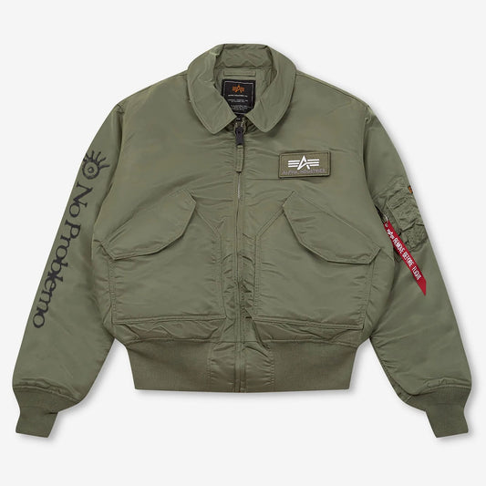 No Problemo x Alpha Industries Ancient Findings Jacket Green