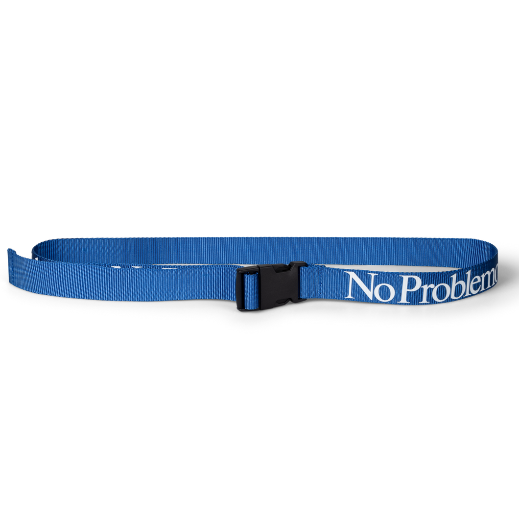 No Problemo Webbing Belt Blue