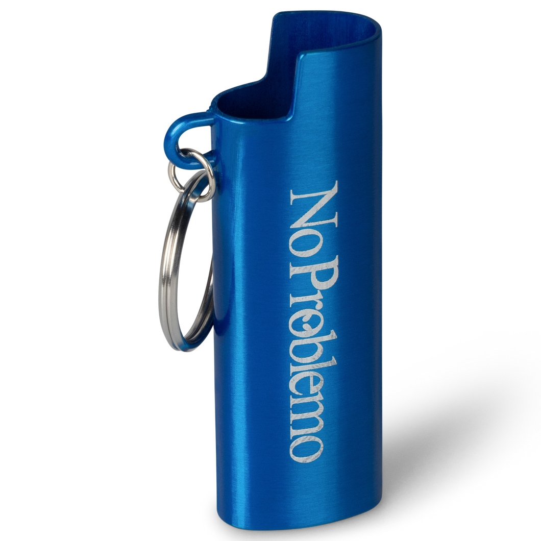 No Problemo Lighter Case Blue