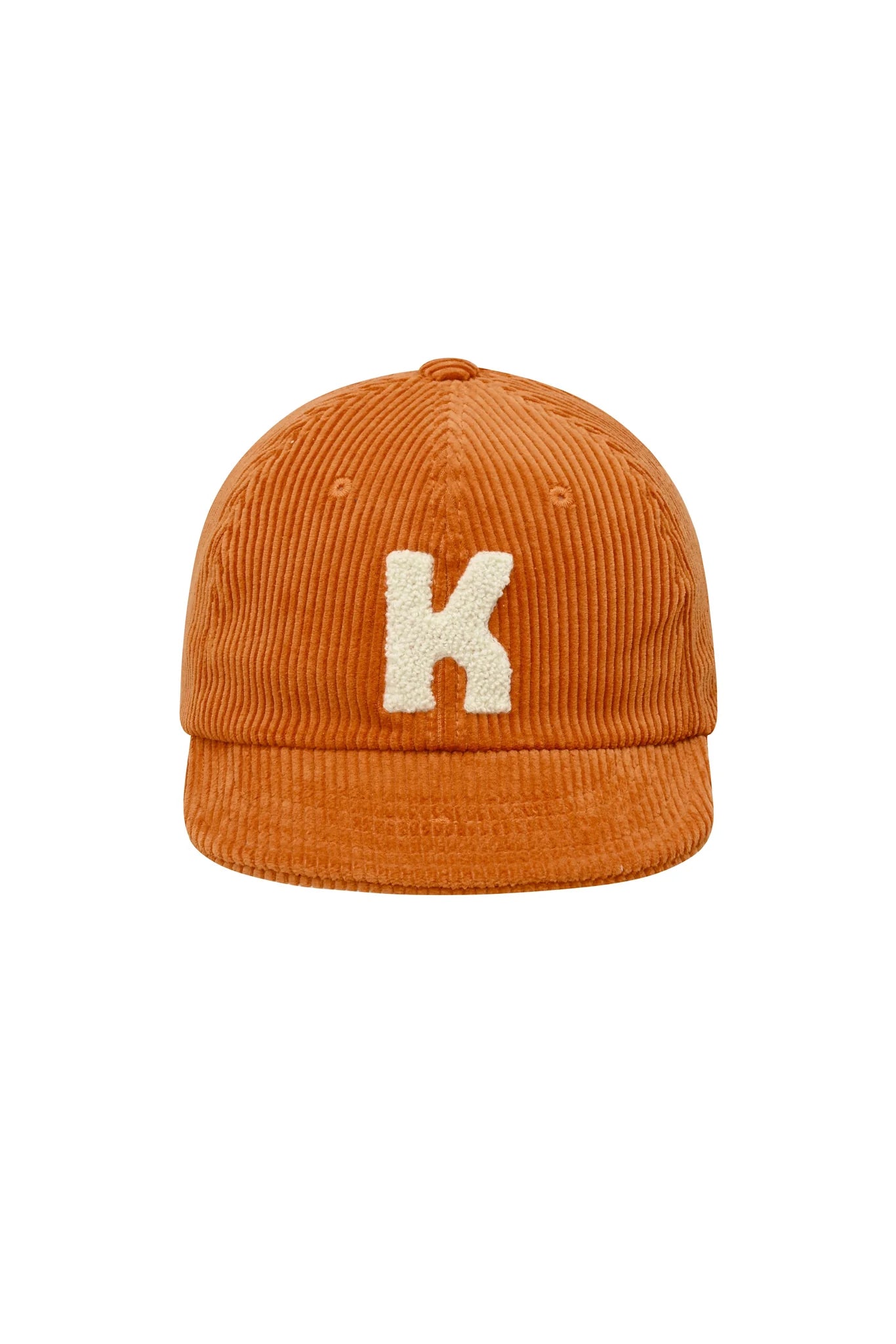 Kappy Corduroy Logo Cap Orange