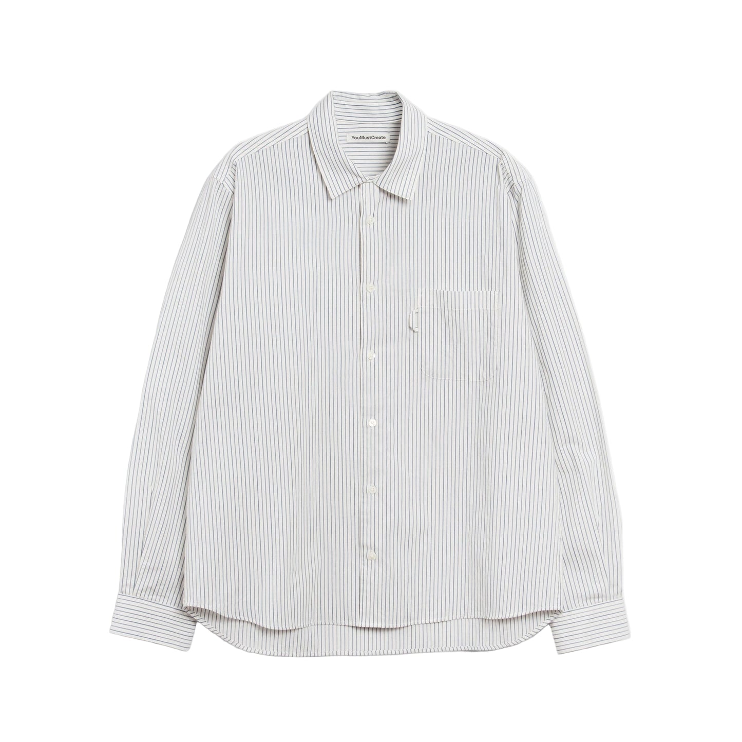 YMC Mens Curtis Shirt Natural / Navy