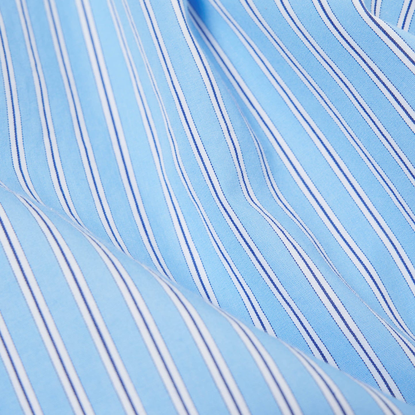 Universal Works Sal Road Shirt Vila Stripes Blue