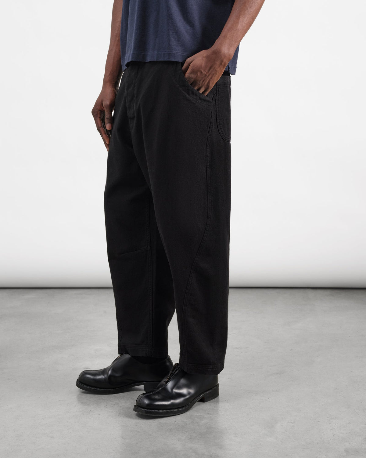 YMC Mens Twisted Seam Trouser Black