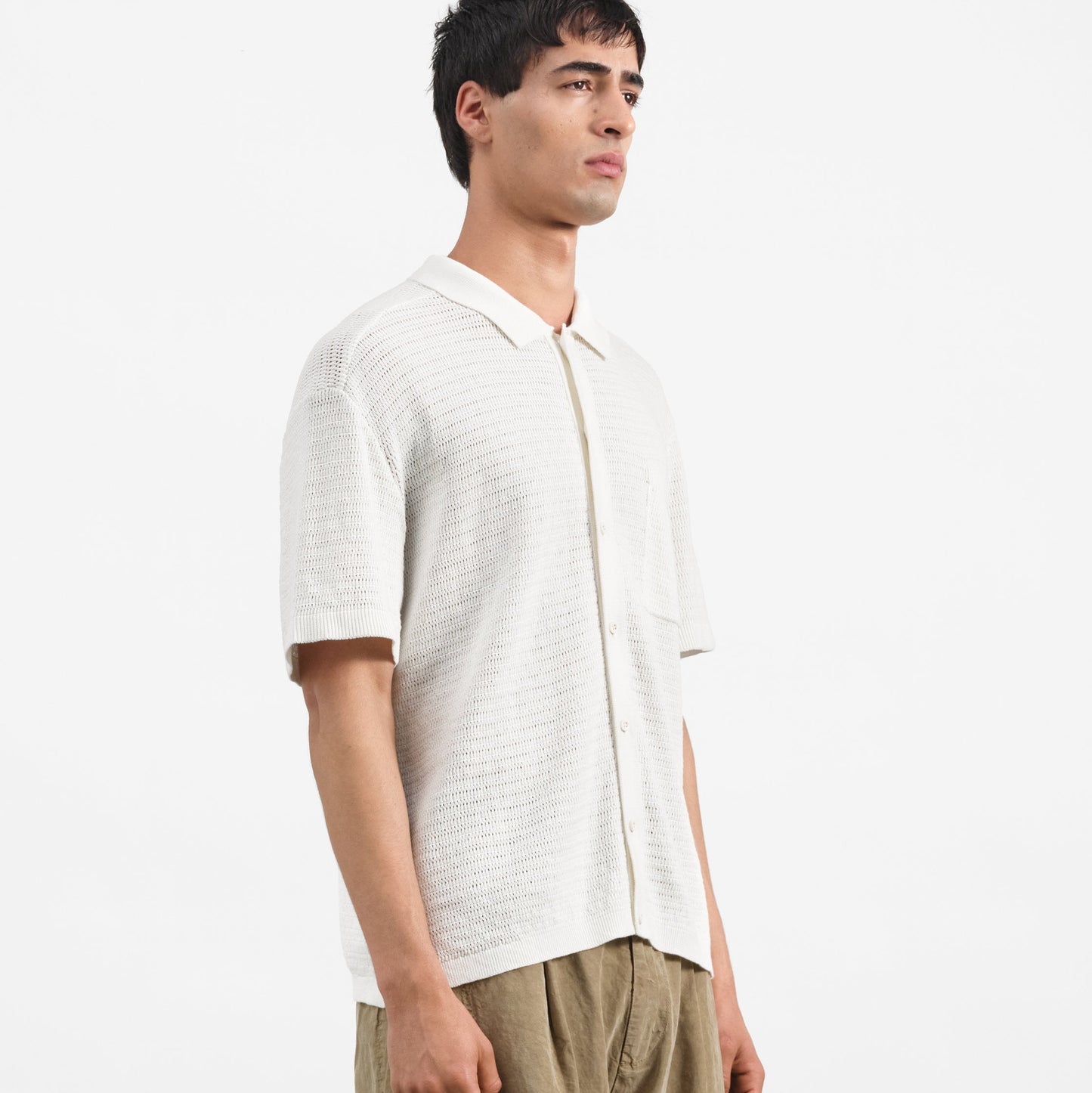 YMC Mens Malick Shirt Off White